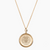 Gold Vermeil 14K Gold Fairfield University Crest Sunburst Necklace