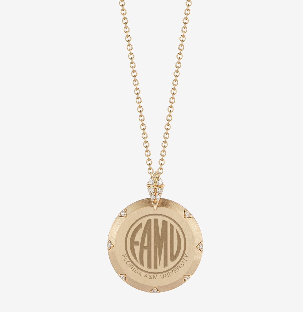 Florida A&M Gold Diamond Necklace