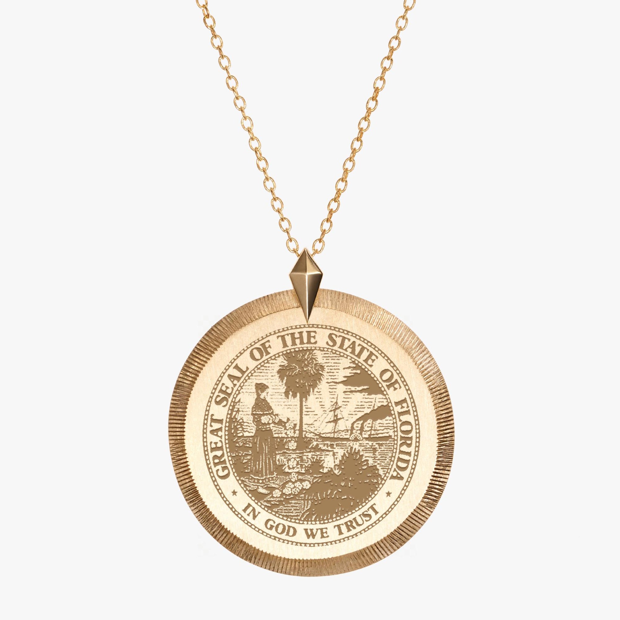 UNC Seal Necklace in Florentine by Kyle Cavan Gold