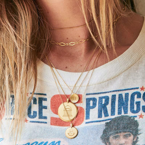 Gold Florentine Necklace Petite Size Guide