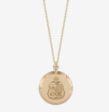 Gonzaga Coat of Arms 7-Point Diamond Necklace