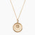 Gold Gamma Phi Beta Sunburst Logo Necklace