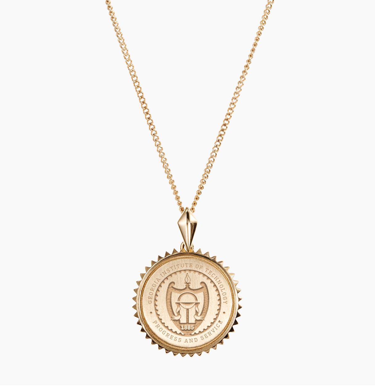 Georgia Tech Sunburst Pendant