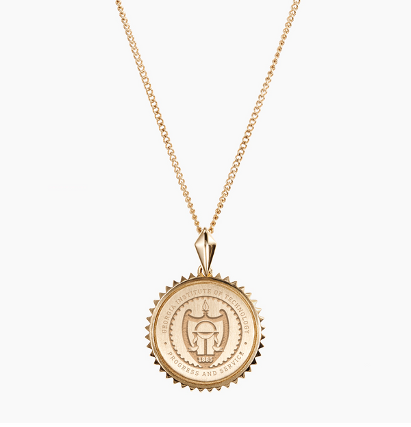 Georgia Tech Sunburst Pendant