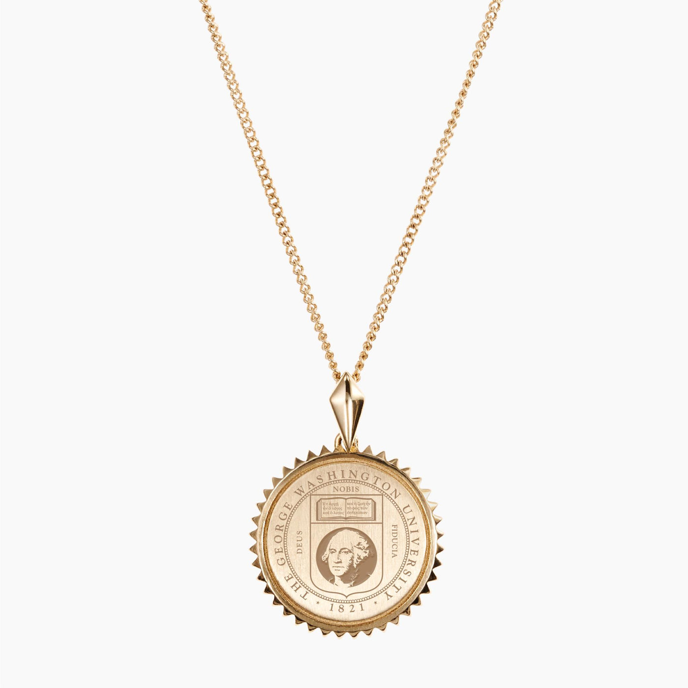 Gold GW Sunburst Necklace
