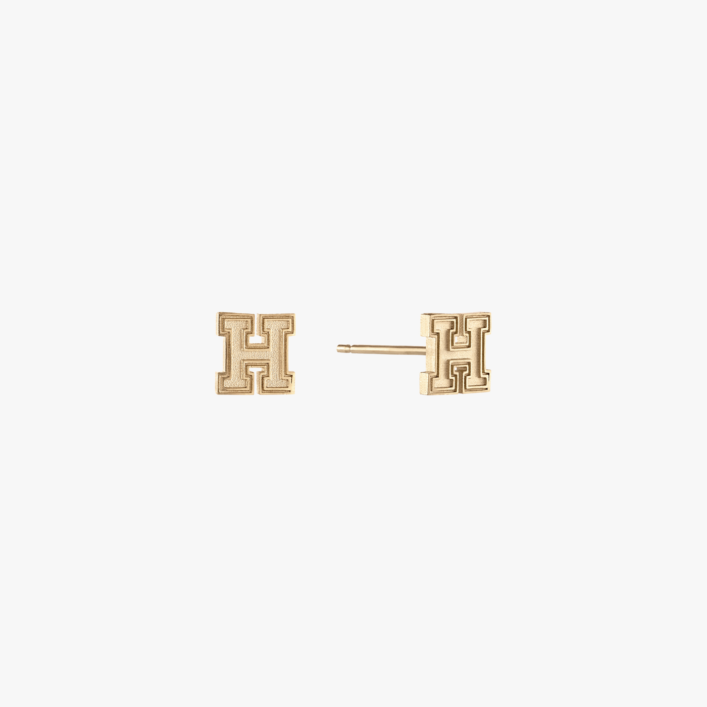 Harvard H Stud Earring