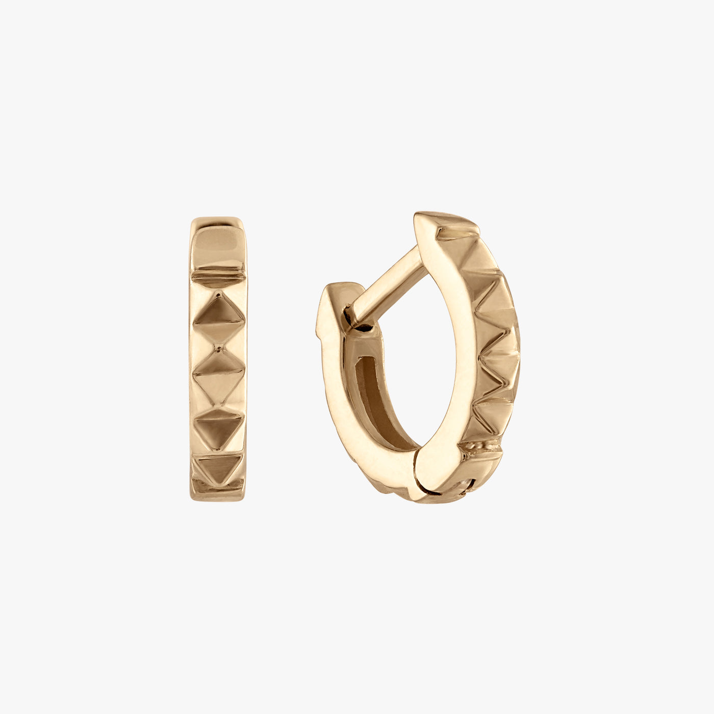 Sunburst Hoop Pair Earrings Gold 