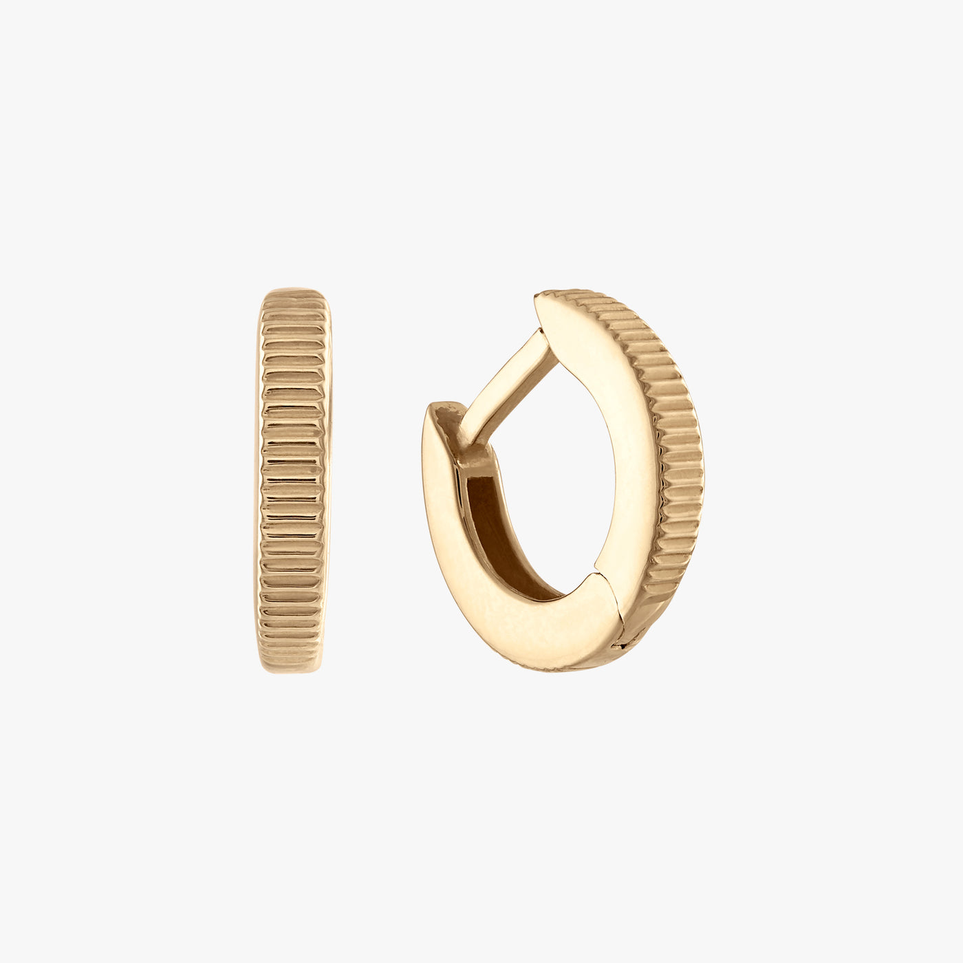 Florentine Hoop Earring Pair Gold 