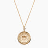 14K Gold Gold Vermeil Howard University Sunburst Crest Necklace