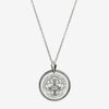 Silver Florentine Crest Necklace
