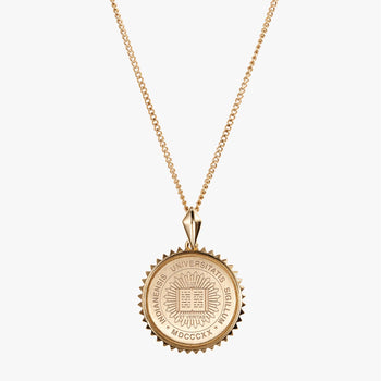 Gold Indiana Sunburst Crest Necklace