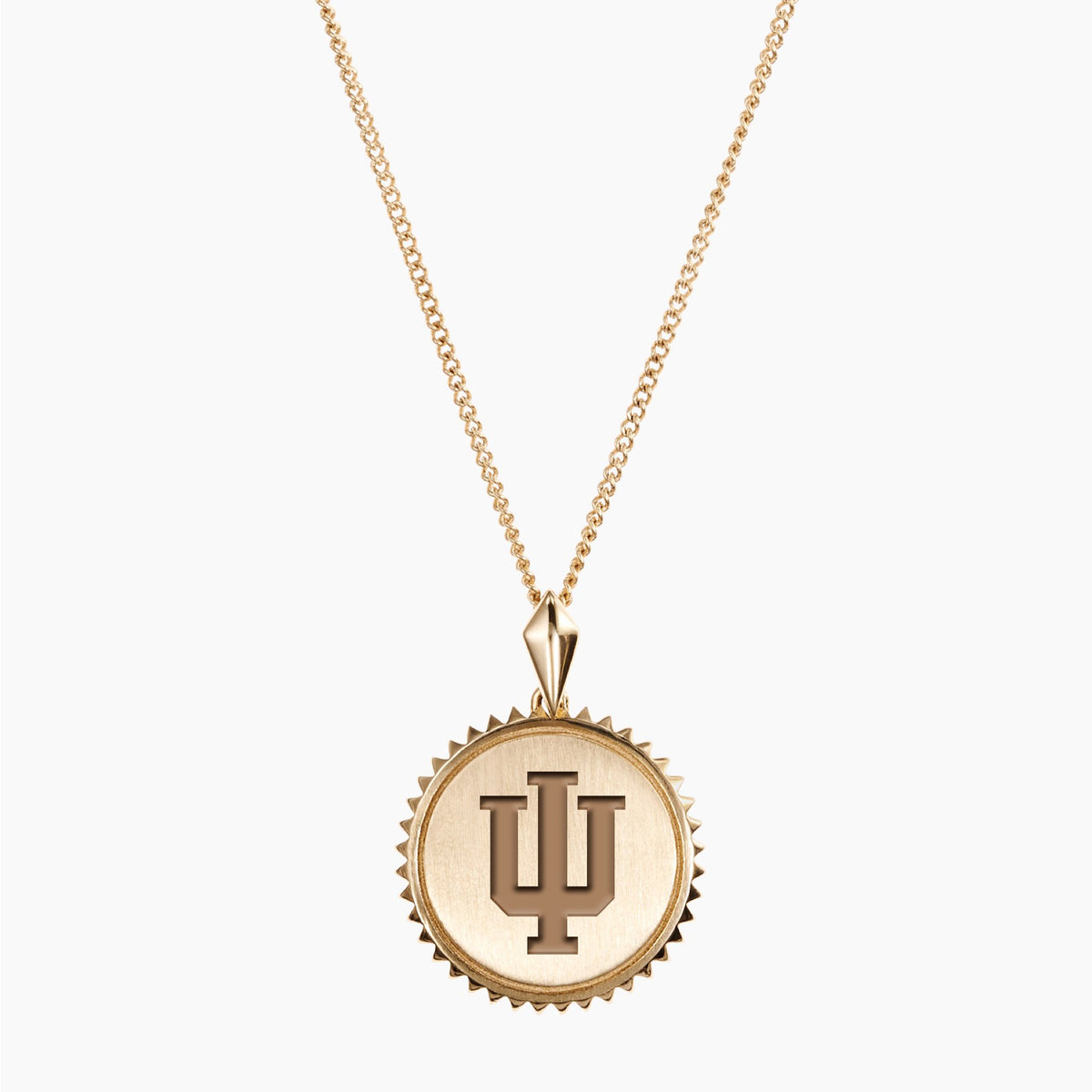 Gold Indiana Sunburst IU Necklace
