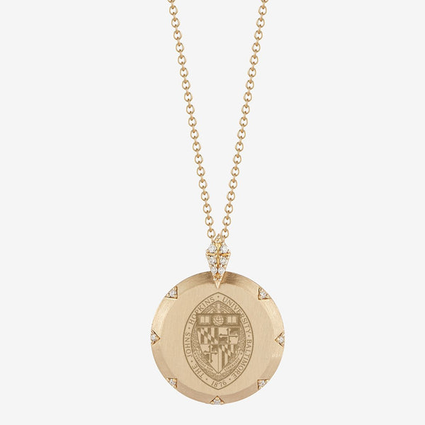 Johns Hopkins Gold Diamond Necklace