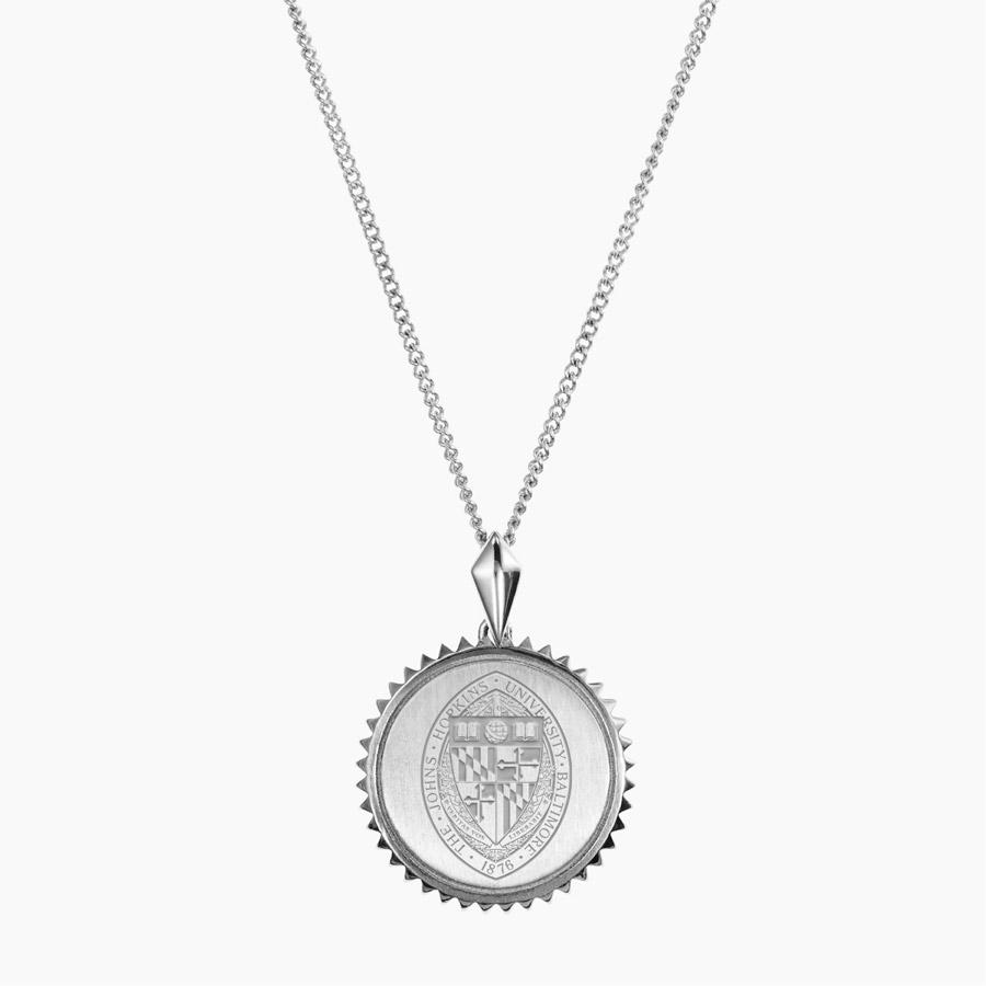 Silver John Hopkins Sunburst Necklace