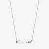 Kappa Alpha Theta Horizontal Bar Necklace in Sterling Silver