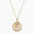 Gold Kappa Delta Sunburst Crest Necklace