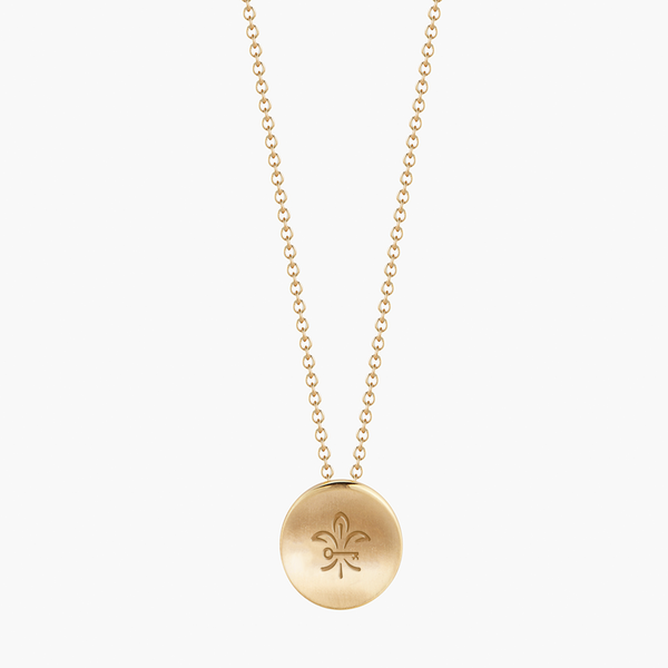 Kappa Kappa Gamma Fleur-de-Lis Necklace Petite in Gold