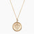 Gold Kappa Kappa Gamma Sunburst Crest Necklace