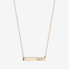 Kappa Kappa Gamma Horizontal Bar Necklace in Cavan Gold and 14K Gold