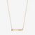 Kappa Kappa Gamma Horizontal Bar Necklace in Cavan Gold and 14K Gold