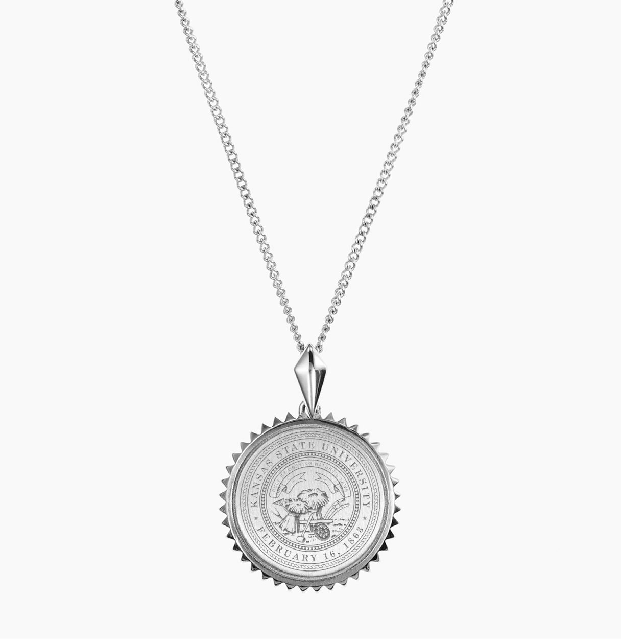 Kansas State Sunburst Pendant