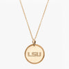 Gold LSU Florentine Necklace Petite