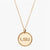 Gold LSU Florentine Necklace Petite
