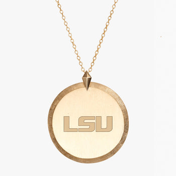 Gold LSU Florentine Necklace