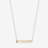 LSU Geaux Tigers Horizontal Bar Necklace