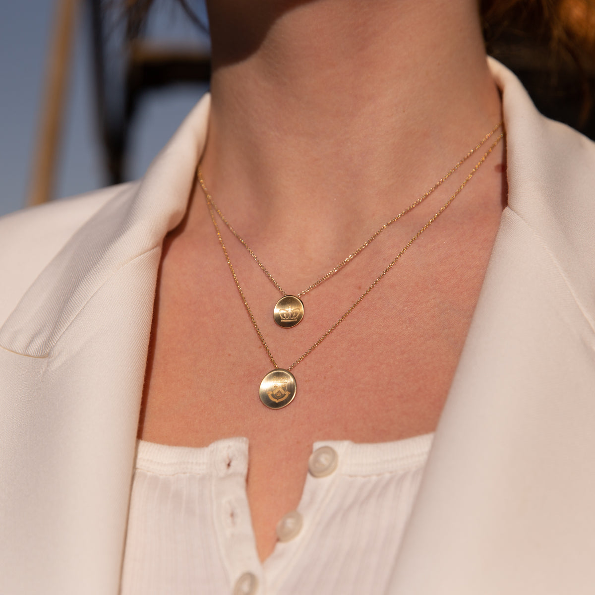 Columbia Crown Necklace on Figure