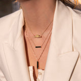 Ole Miss Hotty Toddy Horizontal Bar Necklace