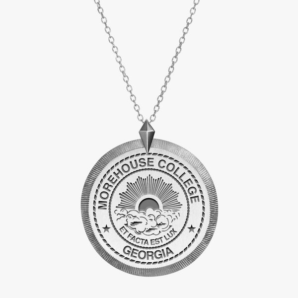 Silver Morehouse College Florentine Necklace