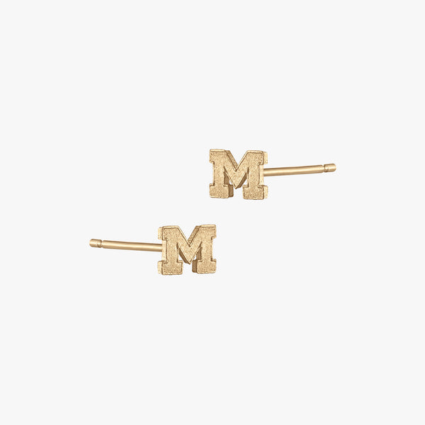 Michigan M Stud Earring