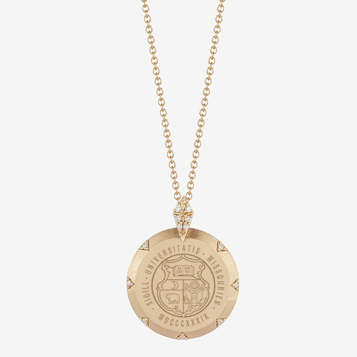 Mizzou 7-Point Diamond Pendant