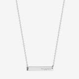 Mizzou Horizontal Bar Necklace Sterling Silver