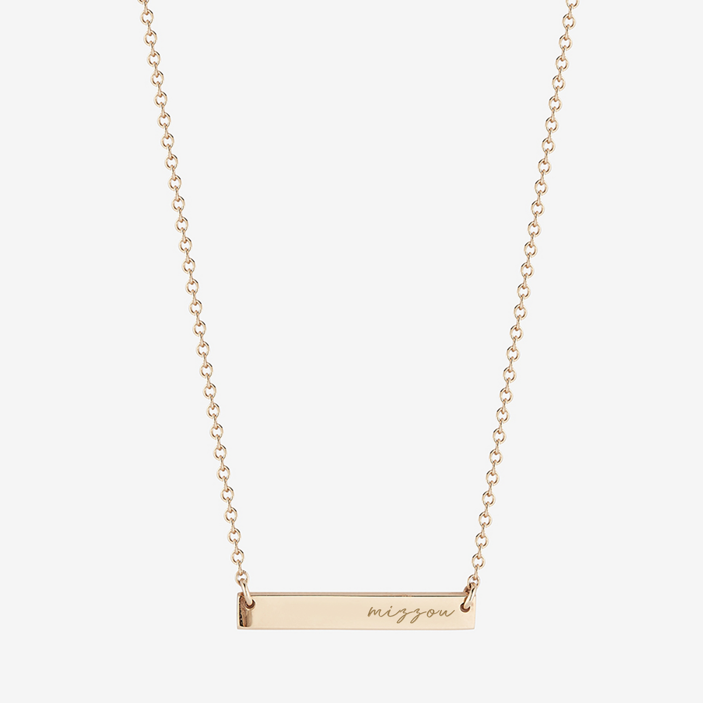 Mizzou Horizontal Bar Necklace Cavan Gold