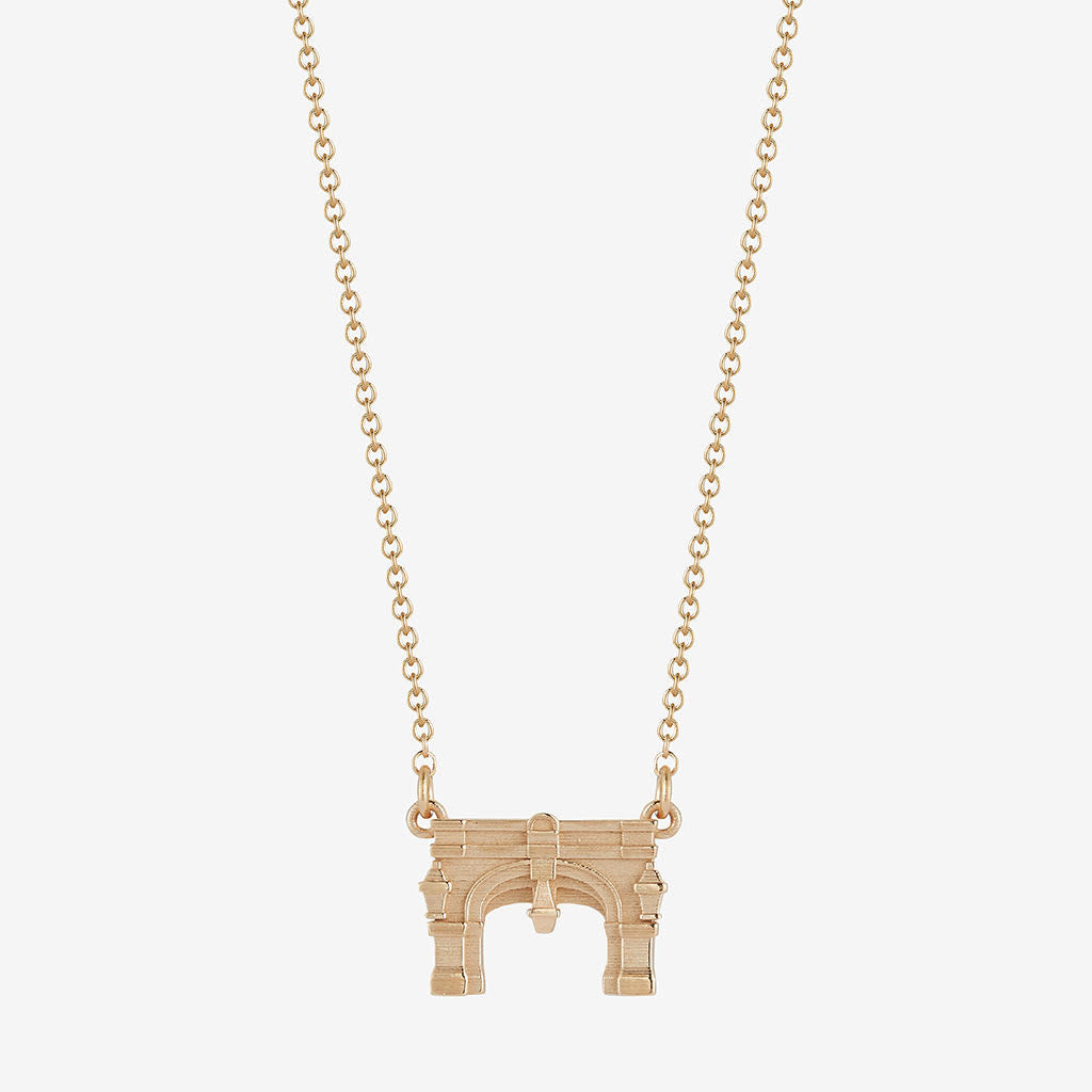 Miami Upham Arch Necklace 14K Gold