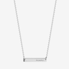 Miami Horizontal Bar Necklace Sterling Silver