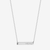 Ole Miss Horizontal Bar Necklace Sterling Silver