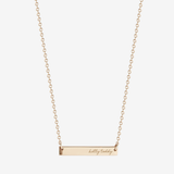 Ole Miss Horizontal Bar Necklace Cavan Gold