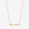Ole Miss Horizontal Bar Necklace Cavan Gold