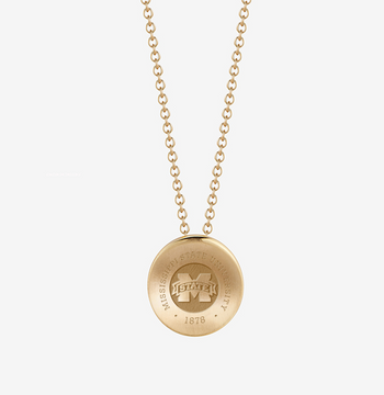 Mississippi State Crest Organic Necklace