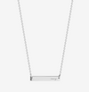 Navy Horizontal Bar Necklace