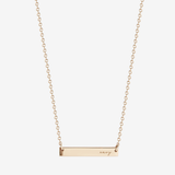 Navy Horizontal Bar Necklace