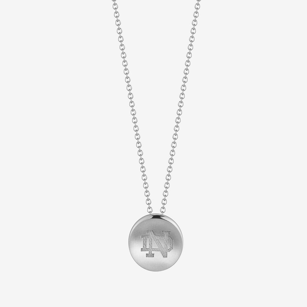 Notre Dame ND Organic Petite Necklace Silver