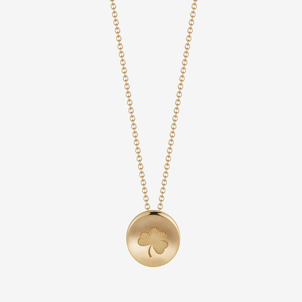 Notre Dame Clover Necklace Gold
