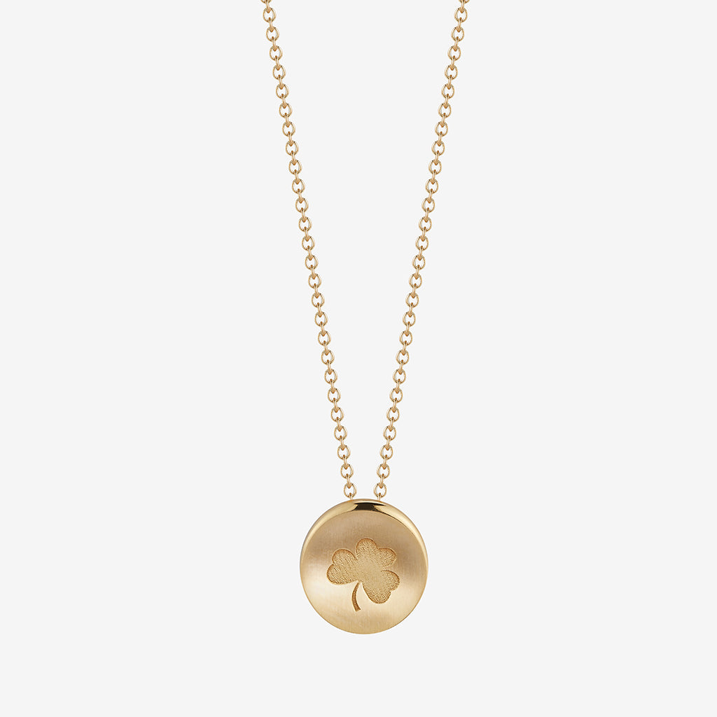 Notre Dame Clover Necklace Gold