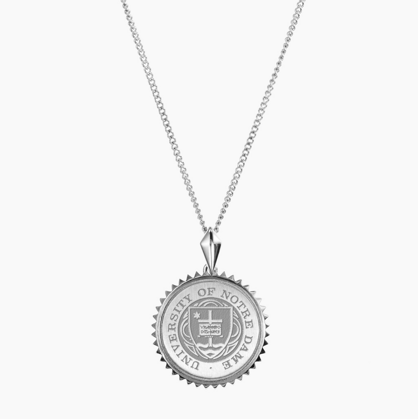 Notre Dame Sunburst Necklace in Sterling Silver