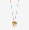 14K Gold and Cavan Gold Northeastern University N Logo Necklace