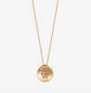 14K Gold and Cavan Gold Northeastern University Husky Paw Necklace